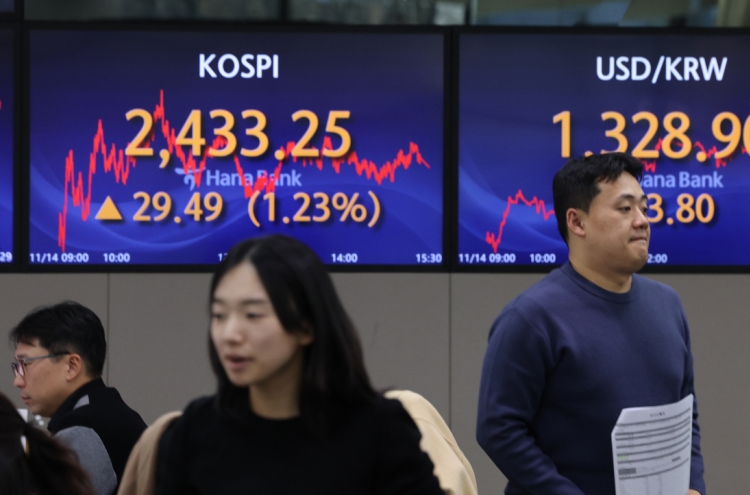 S. Korean shares close higher ahead of US inflation data