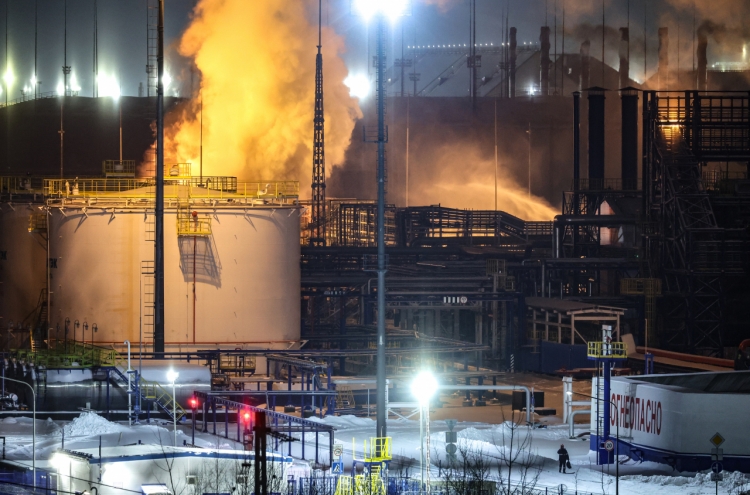 Fire erupts at Russia's Novatek Baltic Sea terminal after suspected Ukrainian drone attack