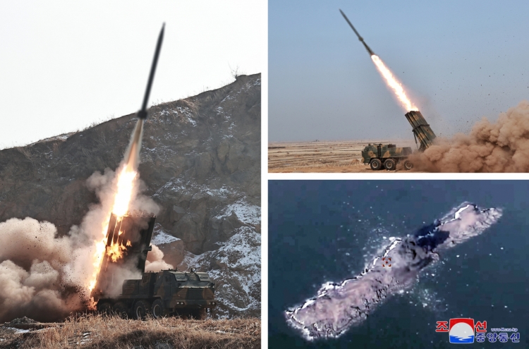 N. Korea says it newly developed shells for multiple rocket launcher