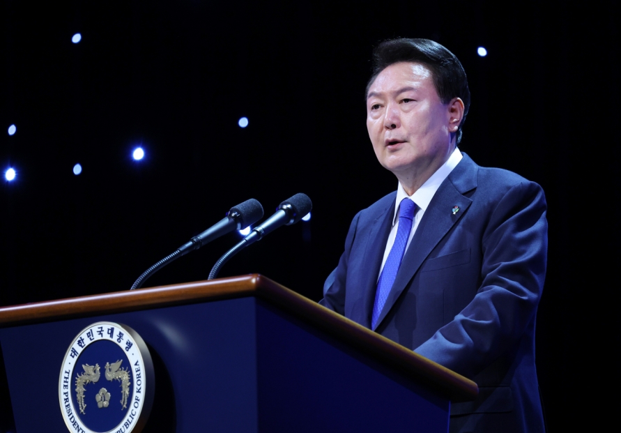 Yoon denounces NK-Russia defense treaty as 'anachronistic'