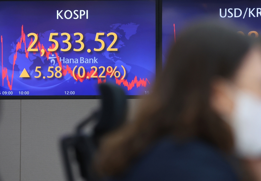 Seoul stocks up for 3rd day on expectations of slower monetary tightening