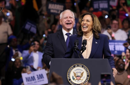 Walz is VP America deserves, Harris says