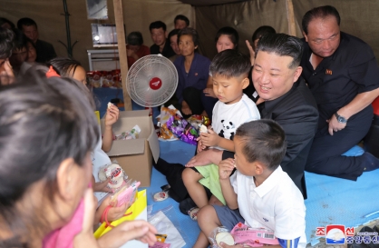 N. Korean leader rejects international aid for flood damage