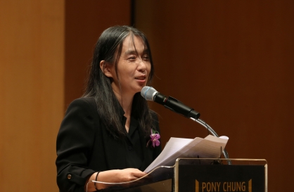 Han Kang says she wants to 'meet readers through writing' in her 1st public speech since winning Nobel Prize