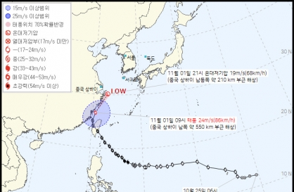 No typhoons recorded in S. Korea for the first time in 7 years