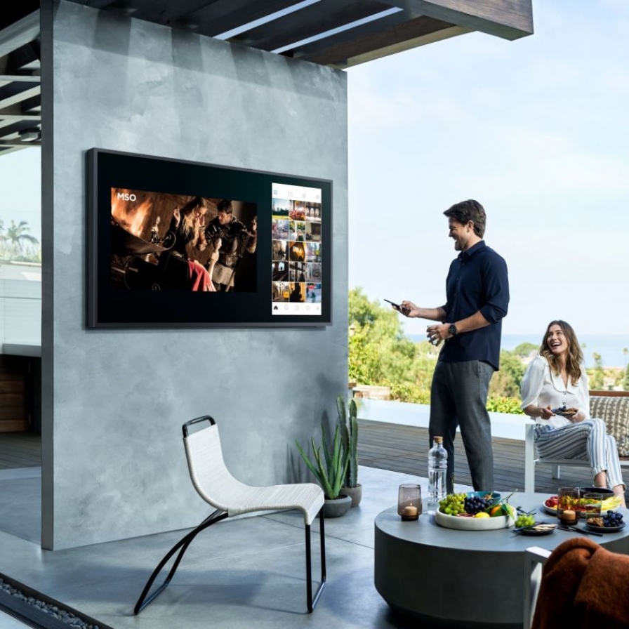 Samsung unveils first outdoor QLED 4K TV The Terrace