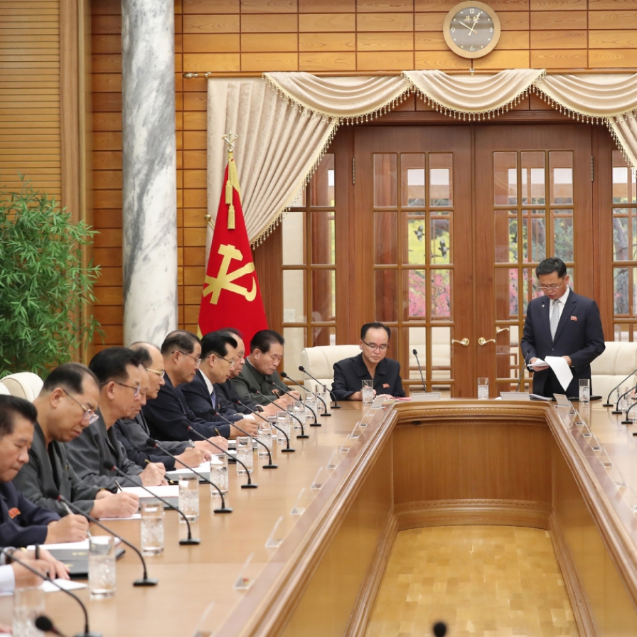 N. Korea holds politburo session on agriculture without leader Kim's attendance