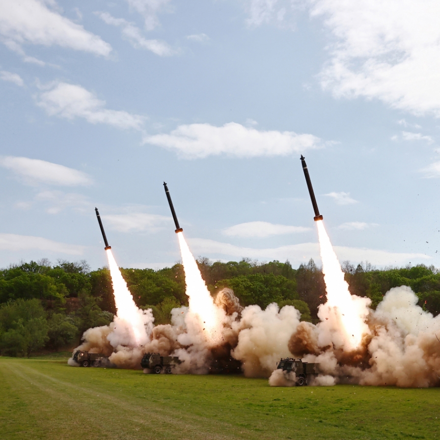 NK fires short-range ballistic missiles toward East Sea: JCS