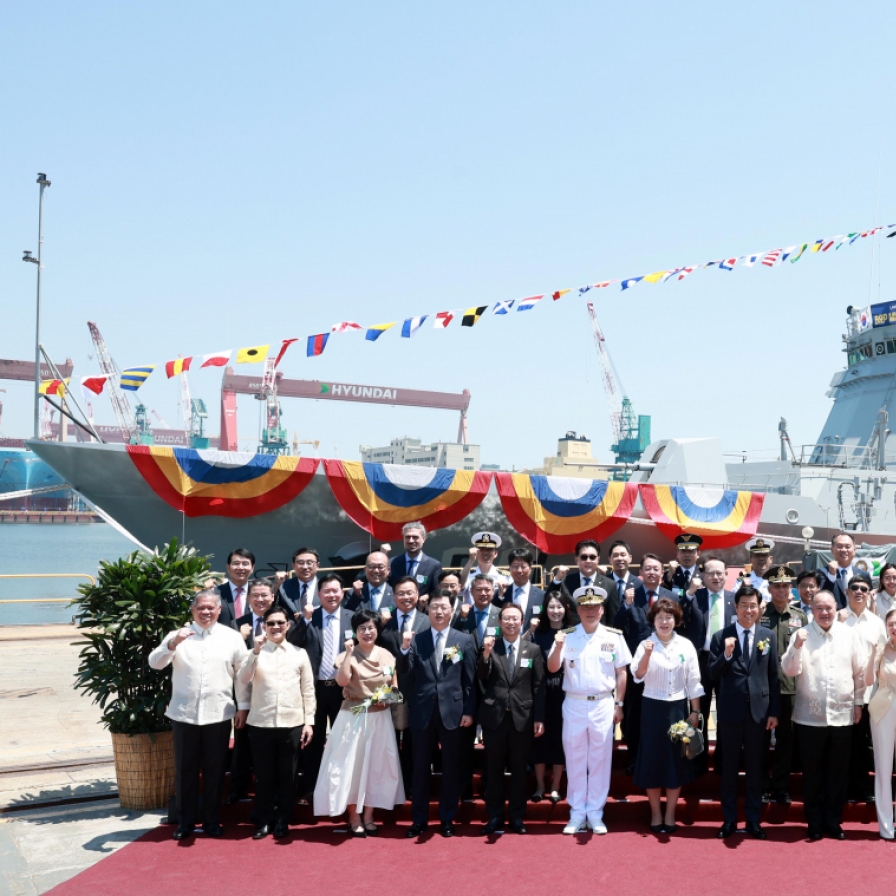 HD Hyundai launches first of two corvettes for Philippine Navy