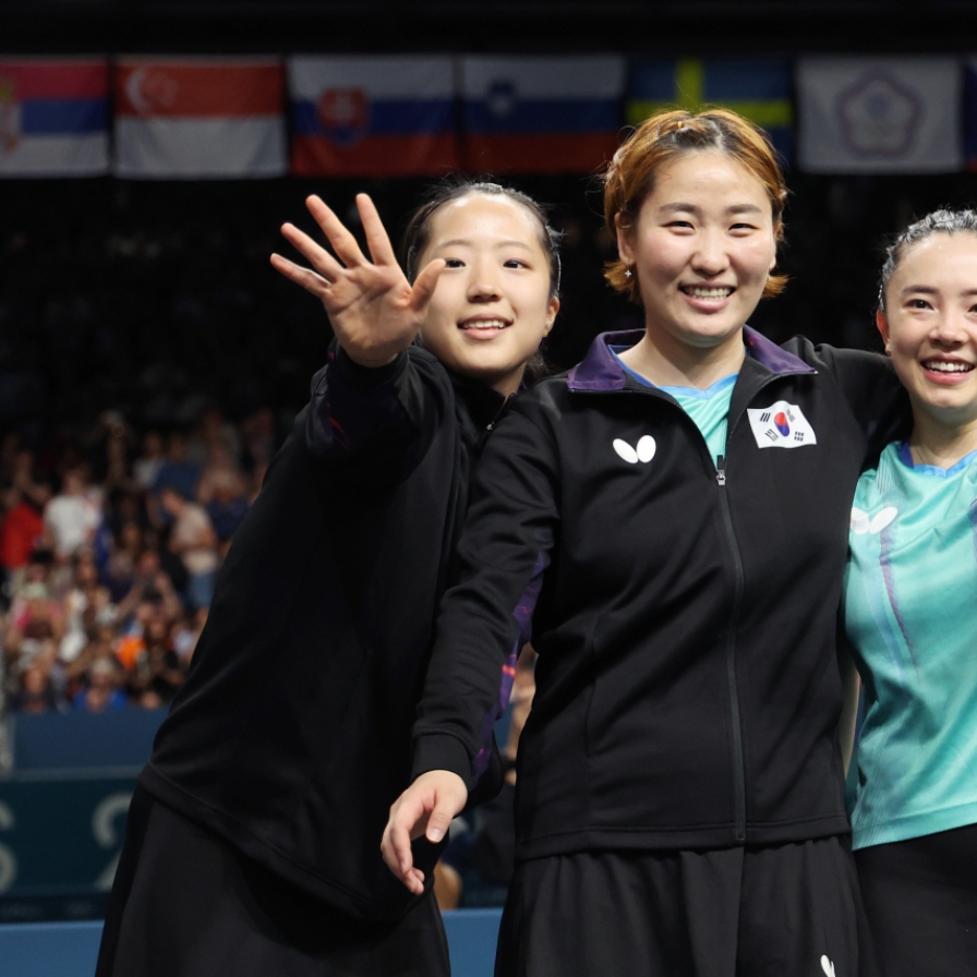 S. Korea beats Germany for bronze in women's table tennis team event