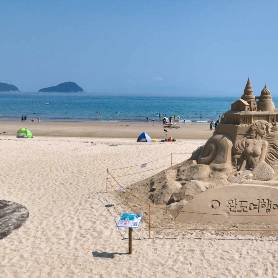 [Photo News] Wando's Sinji Myeongsasimni Beach entertains vacationers with diverse programs