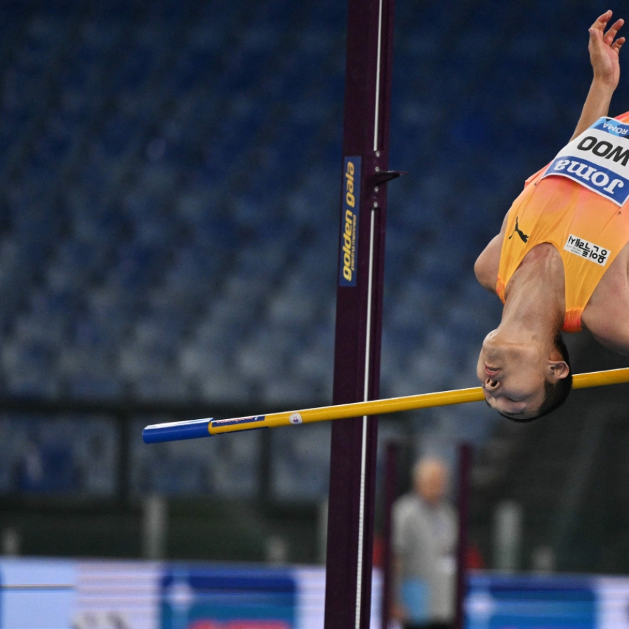 High jumper Woo Sang-hyeok finishes 3rd in Diamond League Final title defense