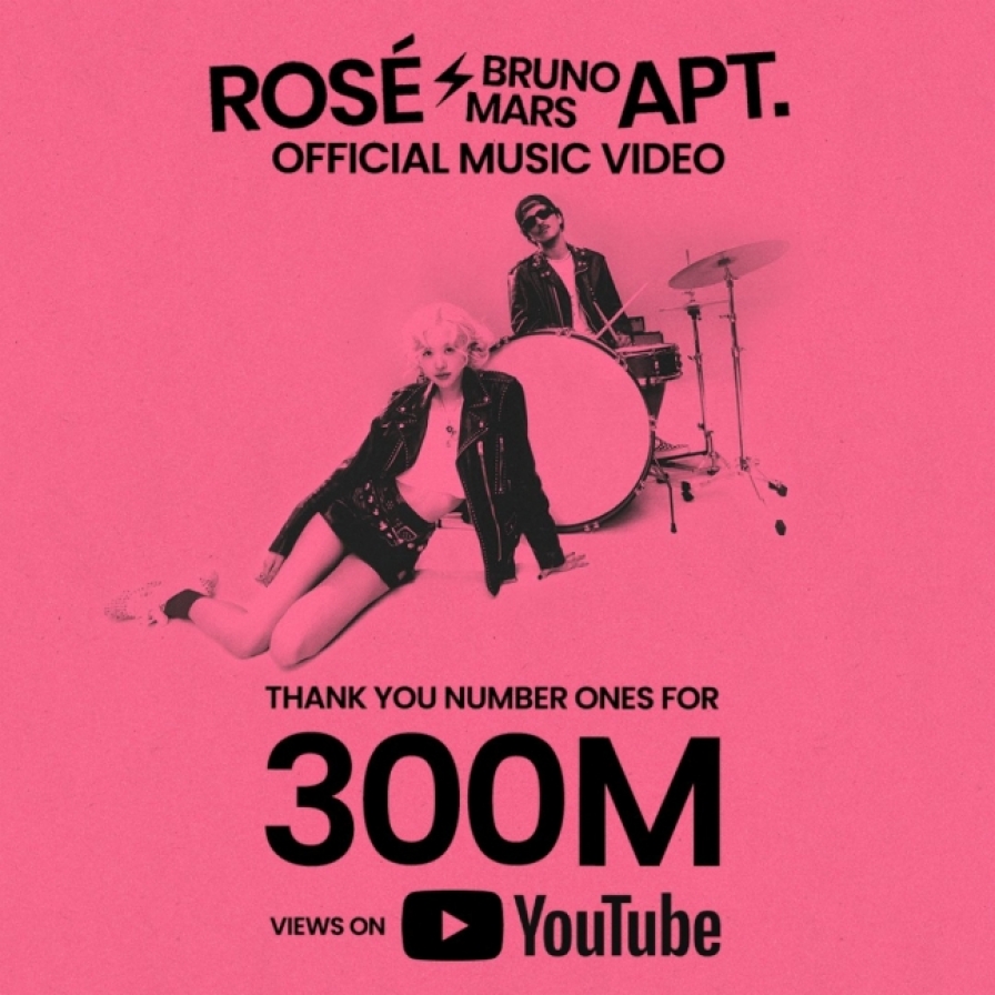 [Today’s K-pop] Blackpink’s Rose hits 300m with ‘APT.’ video in record time