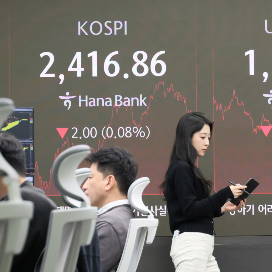 Seoul shares end nearly flat amid bargain hunting