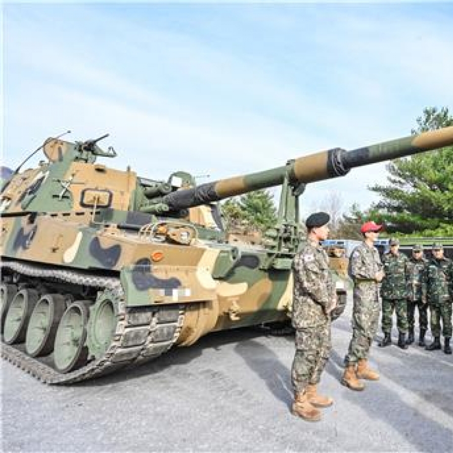 Foreign troops train with K9 howitzer, K2 tank in S. Korea