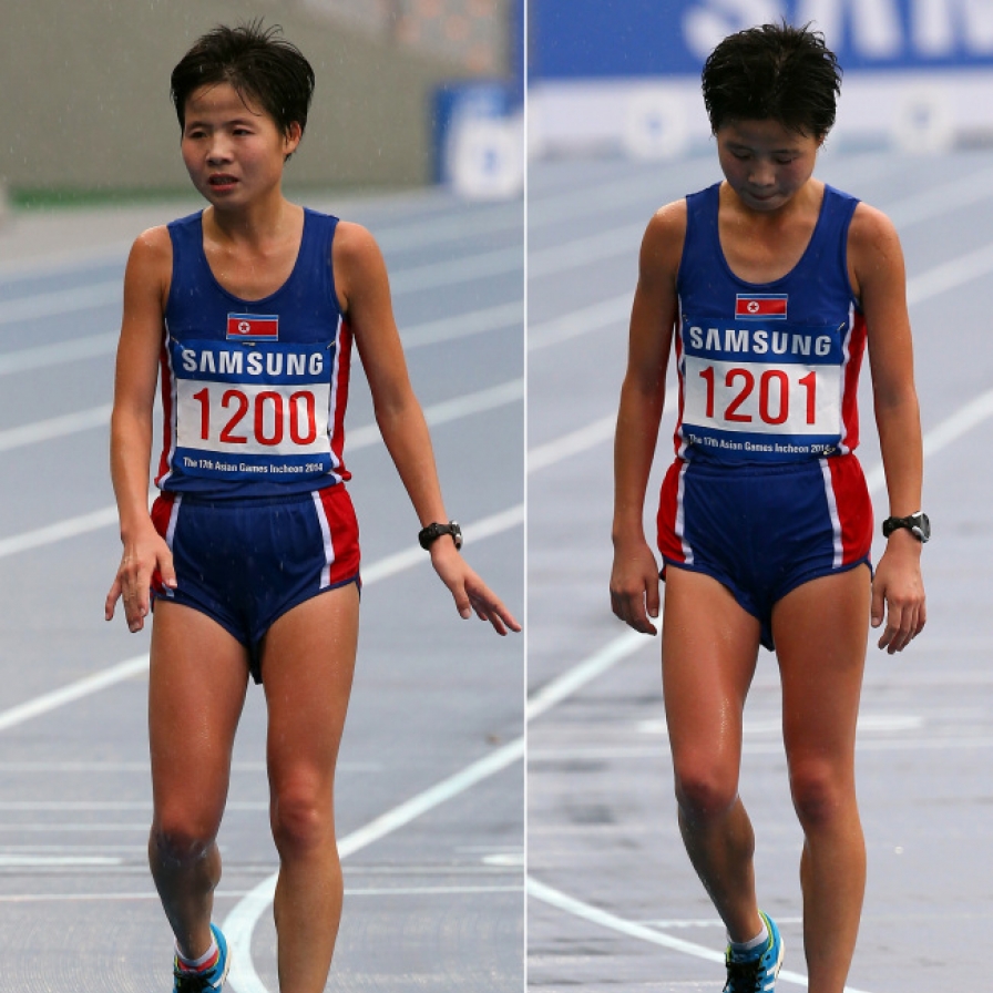 [Asian Games] North Korean twin runners compete in women's marathon