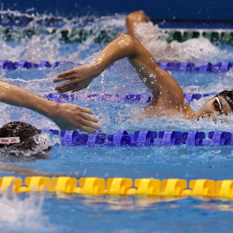 Three advance, others eliminated for S. Korea at swimming worlds