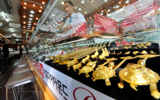 Online sales of gold items rise sharply