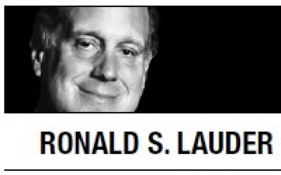 [Ronald S. Lauder] Careful handling of post-Assad Syria