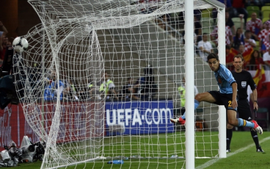 Spain beats Croatia 1-0, advances at Euro 2012