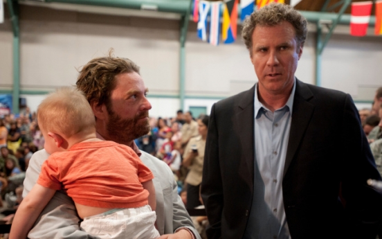 Will Ferrell, Zach Galifianakis rally the troops in Fort Worth