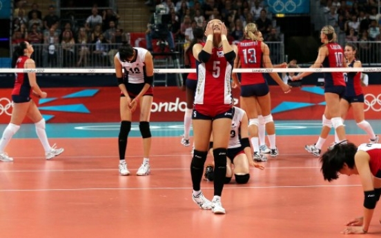 Korea falls to U.S. in women's volleyball semis