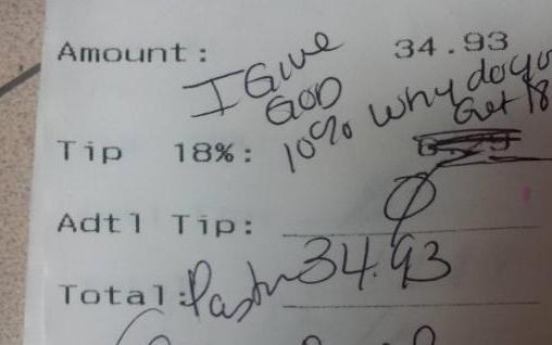 Applebee's waitress fired for sharing rude tip receipt