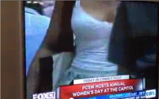 TV station shows breasts for Women's Day