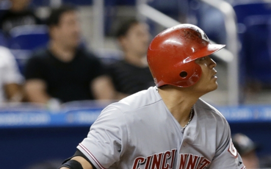 Choo Shin-soo’s 2 homers help Reds beat Marlins 4-0