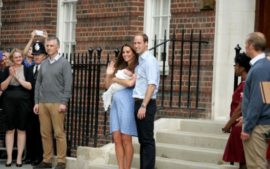 William, Kate, show off their royal newborn son