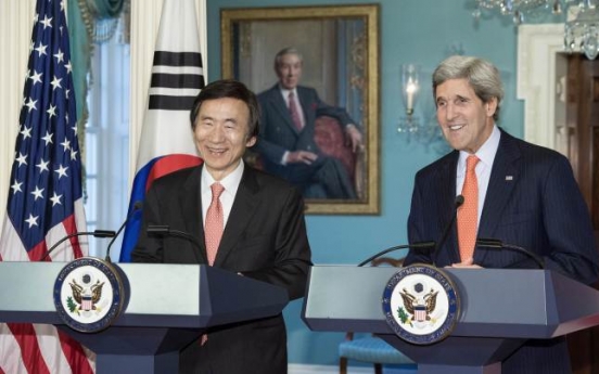 Kerry highlights N.K. threats, Yun raises regional history issues