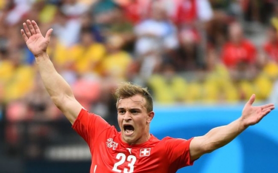 [World Cup] Shaqiri's hat trick puts Swiss into 2nd round