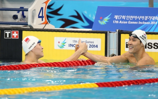 [Asian Games] Park Tae-hwan reaches 400ｍ freestyle final