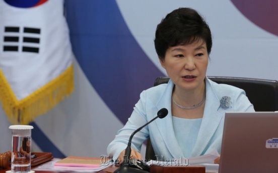 Park touts inter-Korean deal as unification step