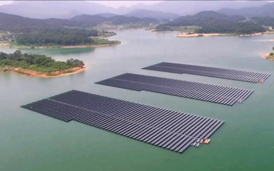 LG CNS builds mega floating solar power plants in Korea