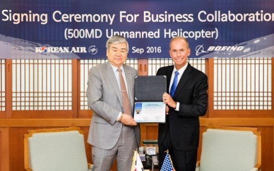 Korean Air, Boeing to jointly develop unmanned armed choppers