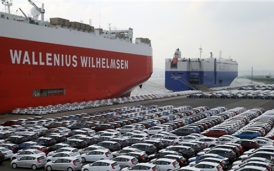 Korea's passenger car exports tumble 17.4% in Q3