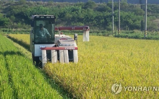 Korea's rice output falls slightly in 2016