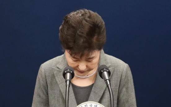 Park calls on parliament to decide her resignation