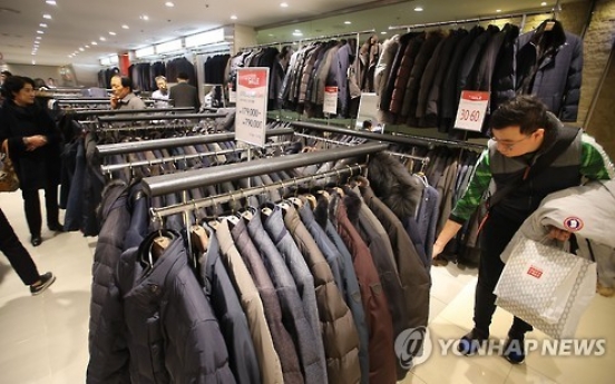 Sales of pricey padded jackets soar despite overall slump