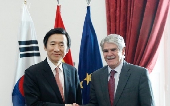 S. Korean, Spanish foreign ministers agree to work together to press NK