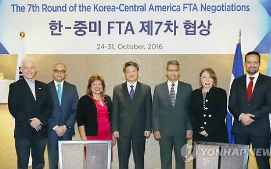 Korea, 5 Central American nations initial FTA