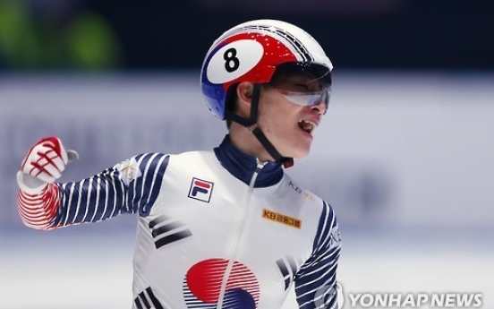 Korean short tracker wins world overall title, earns Olympic berth