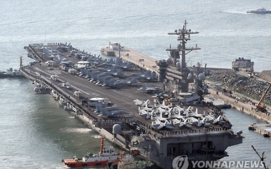 Carl Vinson enters Busan to join annual drills