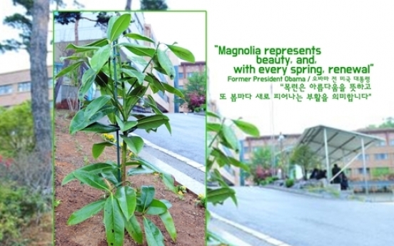 US Embassy posts photo of magnolia to honor Sewol victims