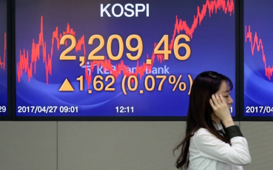 Kospi hits another record high for 2017