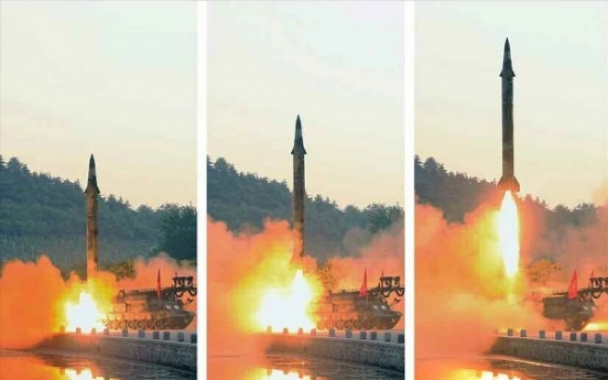 NK’s successful new ballistic missile test poses threat to US aircraft carrier