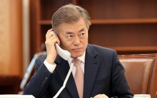 Moon to add dialogue to sanctions in dealing with N. Korea