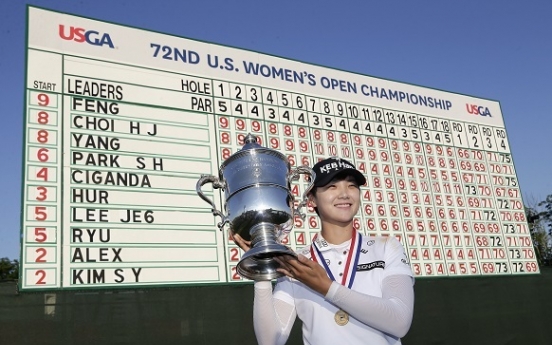 Korean champion credits caddie in 1st LPGA major victory