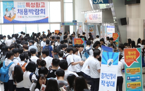 [Photo News] Busan holds career fair for vocational high school graduates